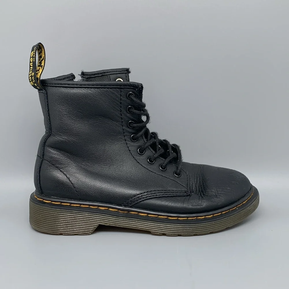Doc Martens Junior 1460 Leather Lace Up Boots Youth‎ Sz 1